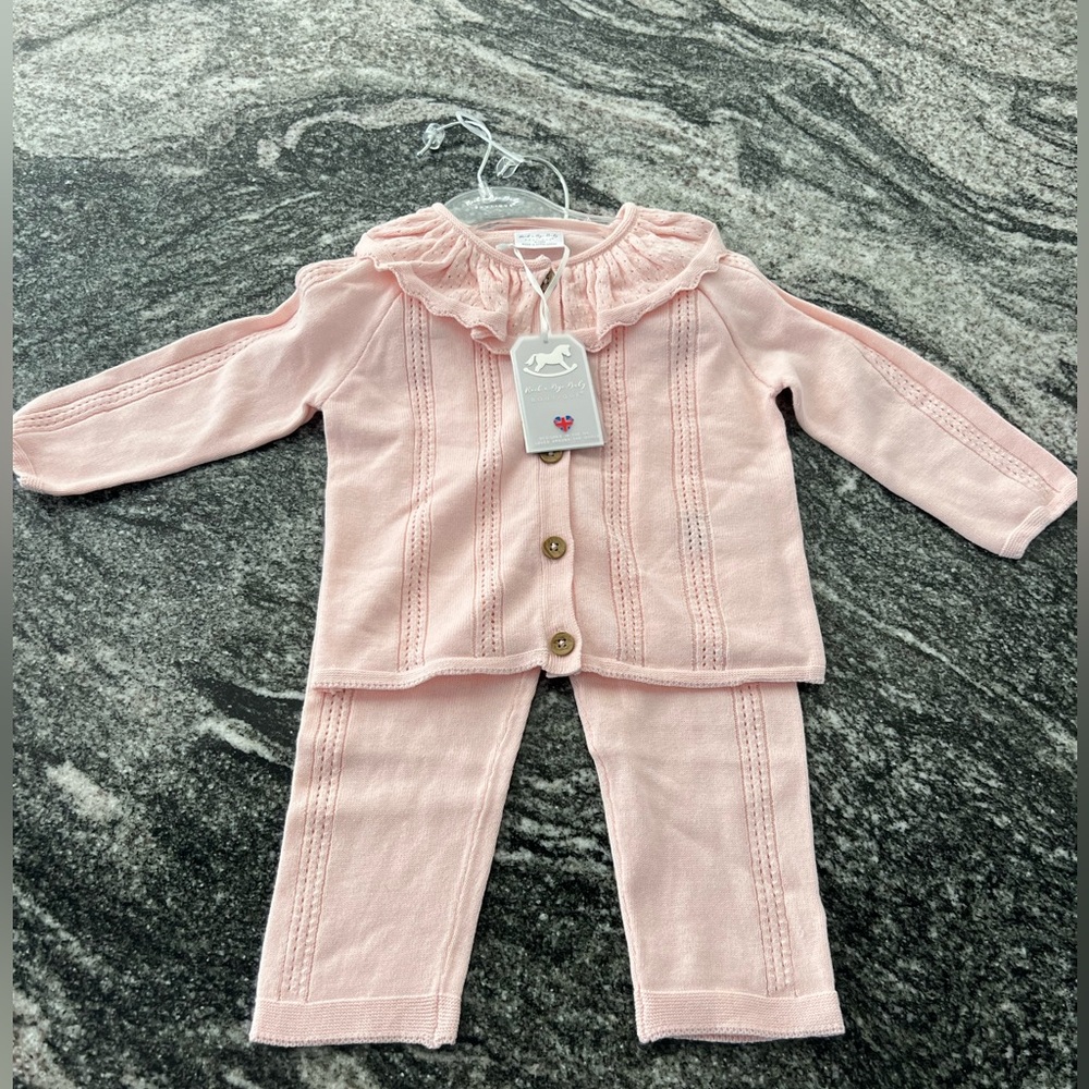 Rock a Bye Baby Pink Baby Set.  Size 6-12M